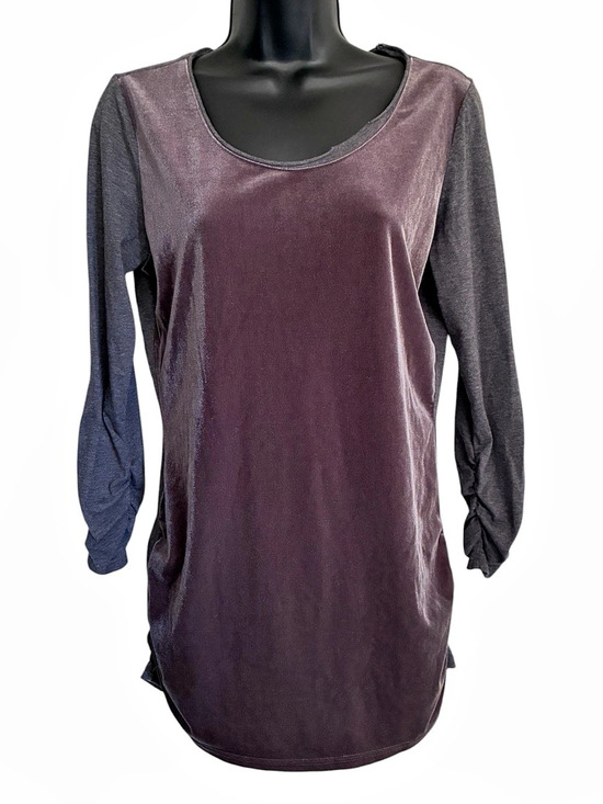 Sundance Tops - Sundance Dulcet Tones Practical Magic Witchy Fall Velvet Top Tunic Gray Sz M